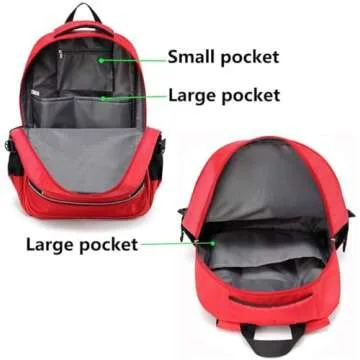 Camoredy First Aid Bag Empty Red Emergency Medical Bag First Responder Trauma Multi-Pocket Traveling Field Trips Camping Essentials (RED-1PCS)