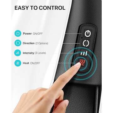 ALLJOY Shiatsu Neck and Back Massager with Heat for Relaxation