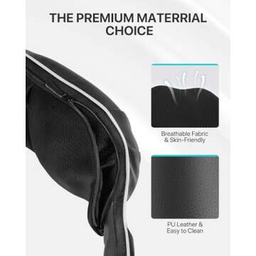 ALLJOY Shiatsu Neck and Back Massager with Heat for Relaxation