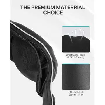 ALLJOY Shiatsu Neck and Back Massager with Heat for Relaxation