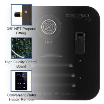 RecPro RV Tankless Water Heater for On-Demand Hot Water