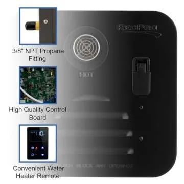 RecPro RV Tankless Water Heater for On-Demand Hot Water