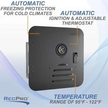 RecPro RV Tankless Water Heater for On-Demand Hot Water