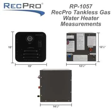 RecPro RV Tankless Water Heater for On-Demand Hot Water