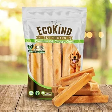 EcoKind Pet Treats Gold Yak Cheese Dog Chews for Large & Small Dogs