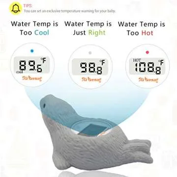 Doli Yearning Upgarde Digital Baby Bath LCD Thermometer |Kids' Bathroom Safety Products|Water Thermometer Infant Seal Shape|Floating Toys Temperature