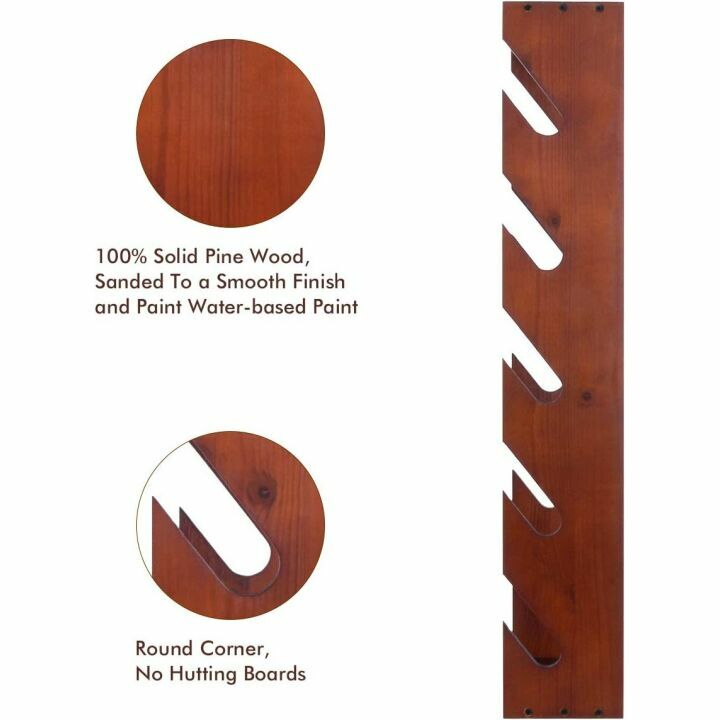 Skateboard Storage Rack Holds 5 Boards Wall Mounted