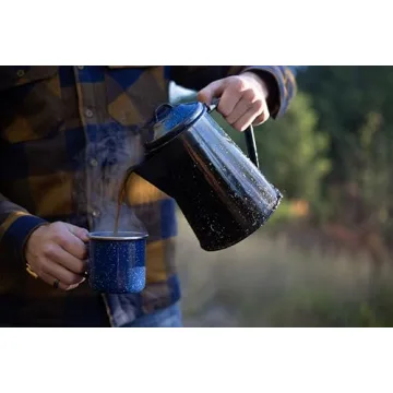 GSI Outdoors Enamel Coffee Pot - Ideal for Camping & Home