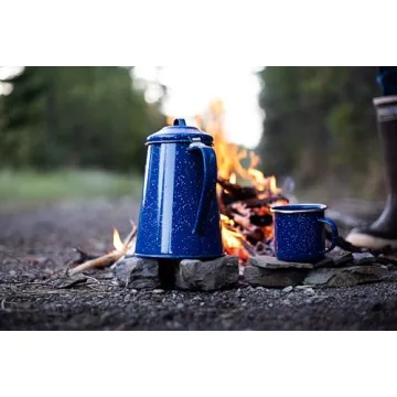GSI Outdoors Enamel Coffee Pot - Ideal for Camping & Home