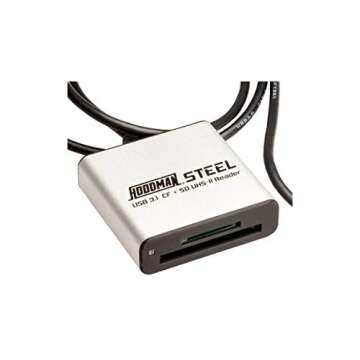 HOODMAN STEEL31 CF & SD UHS-II USB 3.1 Dual Slot Card Reader