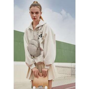 Telena Sling Bag for Women: Stylish Crossbody & Fanny Pack - Cloud Grey