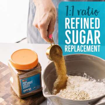 BetterBody Foods Organic Coconut Sugar, Gluten-Free, Non-GMO, Low Glycemic Sugar Substitute, 1.5 lbs...