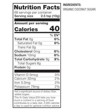 BetterBody Foods Organic Coconut Sugar, Gluten-Free, Non-GMO, Low Glycemic Sugar Substitute, 1.5 lbs, 24 Ounce