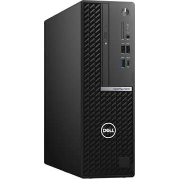 Dell OptiPlex 5080 SFF Desktop Computer - i5-10500, 16GB RAM, 256GB SSD, Windows 11 Pro (Renewed)