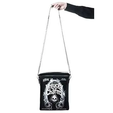 Killstar Unlucky Charms Cereal Grim Reaper Punk Gothic Backpack Purse KSRA001618