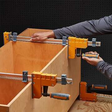 Bora 40" Parallel Clamp Set, 2 Pack of Woodworking Clamps with Rock-Solid, Even Pressure, 571140T