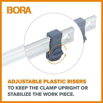 Bora 40" Parallel Clamp Set, 2 Pack of Woodworking Clamps with Rock-Solid, Even Pressure, 571140T