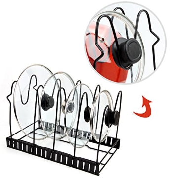 Vdomus Adjustable Pots and Pans Rack for Kitchen Storage