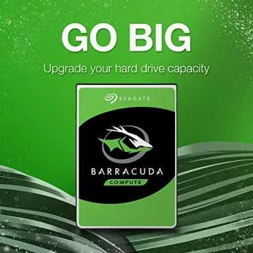Seagate BarraCuda 1TB HDD - High-Speed Internal Storage
