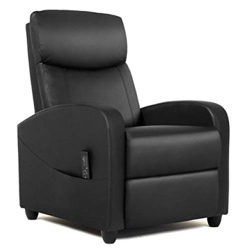 Smug Massage Recliner Chair - Adjustable PU Leather Home Theater Seating