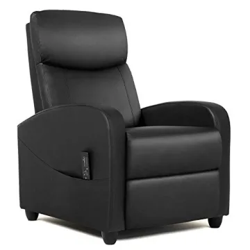 Smug Massage Recliner Chair - Adjustable PU Leather Home Theater Seating