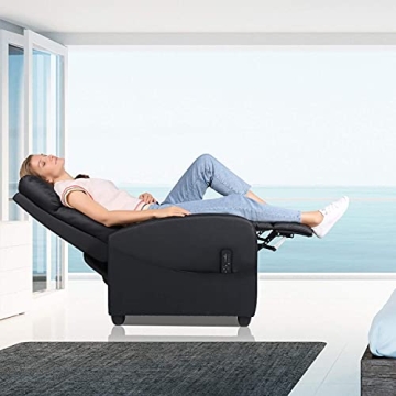 Smug Massage Recliner Chair Adjustable PU Leather Armchair