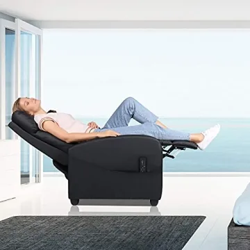 Smug Massage Recliner Chair Adjustable PU Leather Armchair