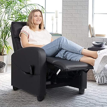 Smug Massage Recliner Chair Adjustable PU Leather Armchair