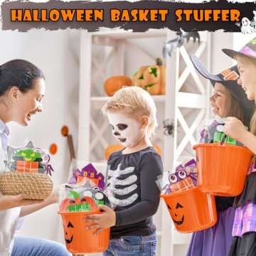 Leetous Halloween Tic Tac Toe Party Favors Games for Kids 6 Pack, Halloween Treats Non Candy Basket Goodie Bag Stuffer Fillers for Toddlers, Classroom Toys Gifts Prizes for Boys Girls