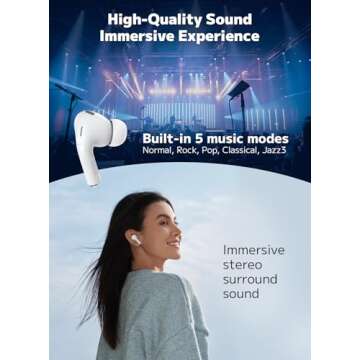 Szwdo Wireless Earbuds - Bluetooth 5.4 with Touch Screen