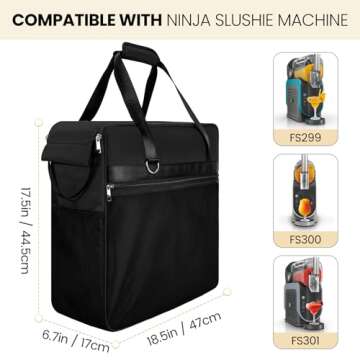 Portable Carrying Bag for Ninja Slushi Machine FS300/FS301 - Dustproof Travel Case for Frozen Drink ...