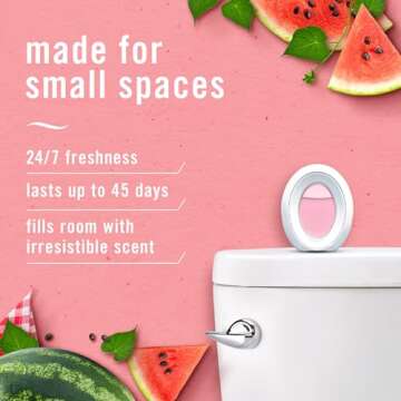 Febreze Small Spaces Air Freshener, Odor-Fighting, Plug In Alternative, for Home and Bathroom and Ki...