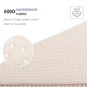 JiatuA Car Trunk Organizer, Car Organizers and Storage Collapsible Multi Compartment Container Box, Adjustable Car Accessories for SUV Sedan Truck, Standard Size, Beige