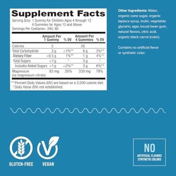 Natural Vitality Calm Magnesium Gummies for Stress Relief