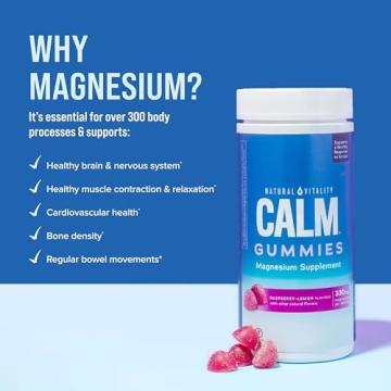 Natural Vitality Calm Magnesium Gummies for Stress Relief