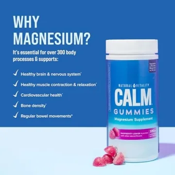 Natural Vitality Calm Magnesium Gummies for Stress Relief