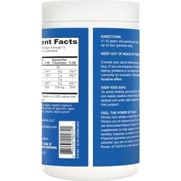 Natural Vitality Calm Magnesium Gummies for Stress Relief