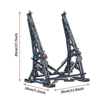 Millennium Falcon Vertical Display Bracket for Lego 75192 Starship Model, Sturdy Stand Building Kit,...