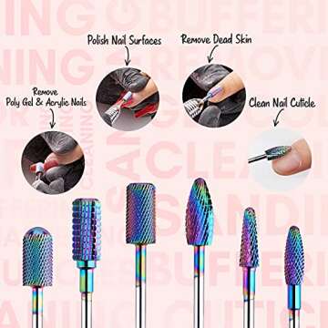 Makartt Nail Drill Bits Set for Gel Acrylic Nails