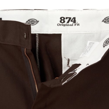 Durable Dickies Men's 874 Work Pants in Dark Brown
