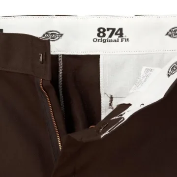Durable Dickies Men's 874 Work Pants in Dark Brown