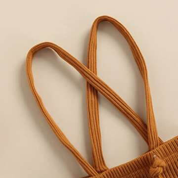 fhutpw Newborn Baby Suspender Shorts - Stylish Ribbed Bloomers