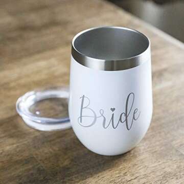 Bridal Insulated Wine Tumbler – Perfect Gift for Weddings