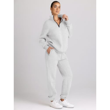 AUTOMET Women's Cozy Fall Two-Piece Sweat Set