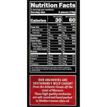 Crown Prince Flat Anchovies in Olive Oil, 2-Ounce Cans (Pack of 12)