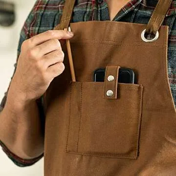 Texas Canvas Wares Durable Waxed Canvas Work Apron