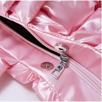 Stylish Puffer Shoulder Bag for Women - Chic Mini Quilted Tote Bag