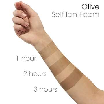 MineTan Olive Self Tanner Mousse - Achieve a Streak-Free, Even, Olive Bronze Super Dark Skin Finish, Salon Professional Formula Sunless Tanning Foam, No Orange, No Fake Tan Smell, 200ml