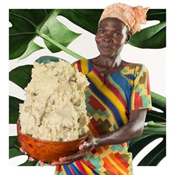 FairTale GHANA Raw African Shea Butter 11 lbs / 5 kg Ethically sourced, Handcrafted, 100% Natural, W...