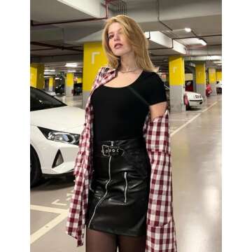 Zeagoo Black Short Sleeve Shirts for Women Square Neck Tee Tshirt Cute Business Work Summer Top